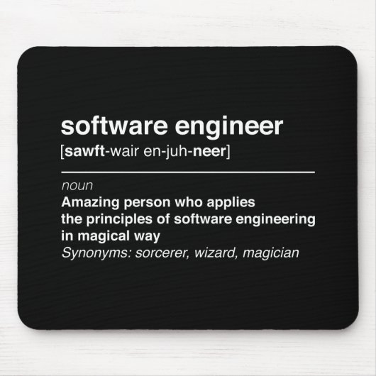 Tapis De Souris Software Engineer (Devant)