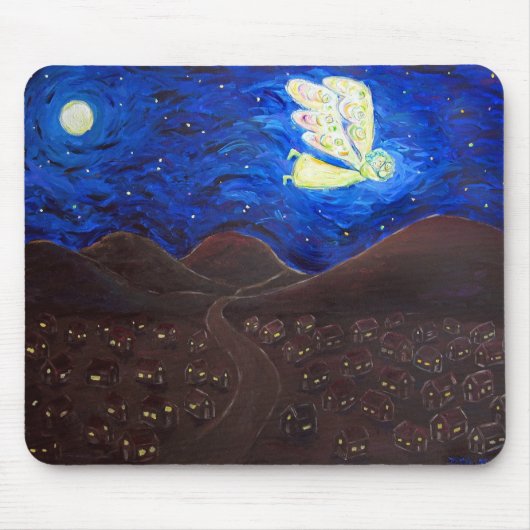 Tapis De Souris Soin de l'âme gardien Ange Art Mousepad (Devant)