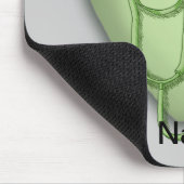 Tapis De Souris Soins cardiaques verts infirmière (Coin)