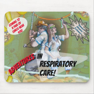 Tapis De Souris Soins respiratoires Aventure Moster Poster Souris 