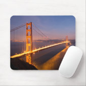 Tapis De Souris Soirée au Golden Gate Bridge mousepad (Avec souris)