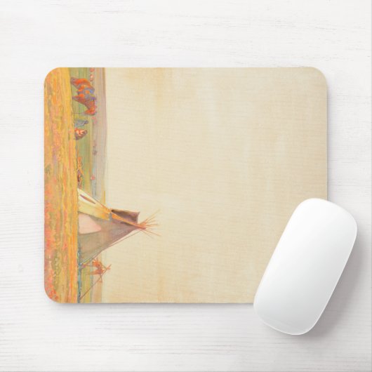 Tapis De Souris Soirée des Prairies, 1919 par Maynard Dixon (Avec souris)