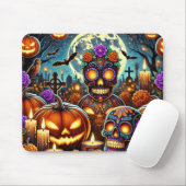 Tapis de souris soirée Halloween 2025 (Avec souris)