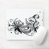 Tapis De Souris SOIS GENTIL ! Citation calligraphie inspirante (Avec souris)