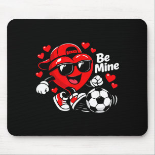 Tapis De Souris Sois Mienne Foot de la Saint-Valentin Cœur Joueur
