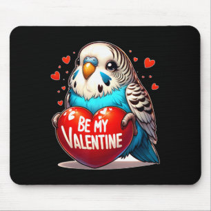 Tapis De Souris Sois mon cœur de perruche de la Saint-Valentin