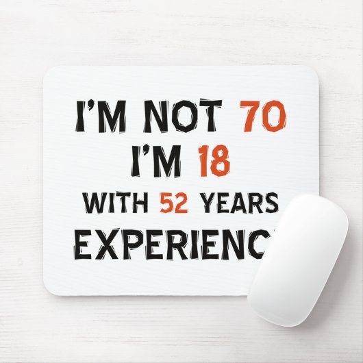 Tapis De Souris soixante-dixième conceptions d'anniversaire (Avec souris)