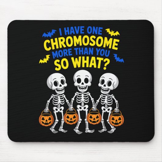 Tapis De Souris Soky Skeleton Down Syndrome Awareness Extra Chromo (Devant)