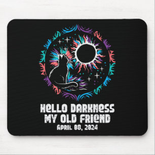 Tapis De Souris Solaire Eclipse Chat Bonjour Obscurité Avril 8 Fem