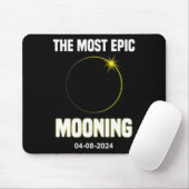 Tapis De Souris Solaire Eclipse Mooning Funny 04.08.2024 Eclipse (Avec souris)