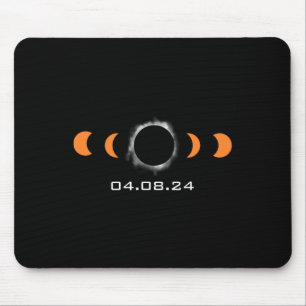 Tapis De Souris Solaire Total Sun Eclipse 8 Avril 2024 Chemin D'Ac