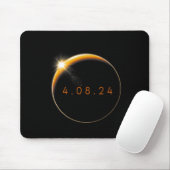 Tapis De Souris Solar Eclipse 2024 040824 Eclipse Hommes Femmes En (Avec souris)