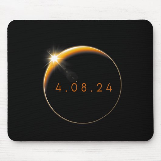 Tapis De Souris Solar Eclipse 2024 040824 Eclipse Hommes Femmes En (Devant)
