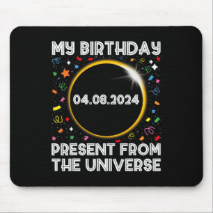 Tapis De Souris Solar Eclipse 2024 Anniversaire présent 4.8.24 Tot