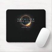 Tapis De Souris Solar Eclipse 2024 Austin (Avec souris)