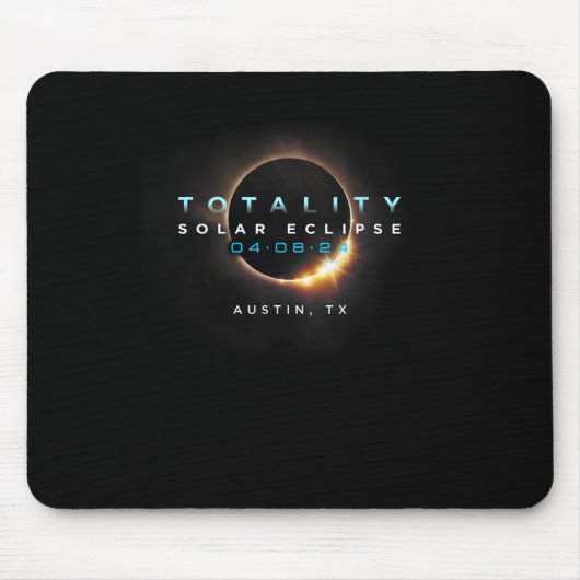 Tapis De Souris Solar Eclipse 2024 Austin (Devant)