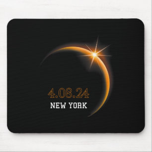 Tapis De Souris Solar Eclipse 2024 New York Totality Spring 4.08.2