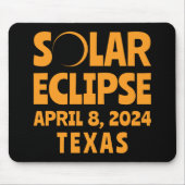 Tapis De Souris Solar Eclipse 2024 Texas (Devant)
