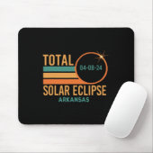 Tapis De Souris Solar Eclipse Arkansas Avril 8 2024 Totalité (Avec souris)