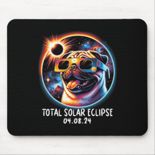 Tapis De Souris Solar Eclipse Carlin Porter des lunettes Animaux d