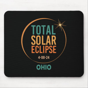 Tapis De Souris Solar Eclipse Ohio 8 avril 2024 Totalité