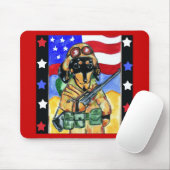 Tapis De Souris Soldat Dachshund (Avec souris)