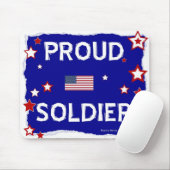 Tapis De Souris Soldat fier - Mousepad (Avec souris)