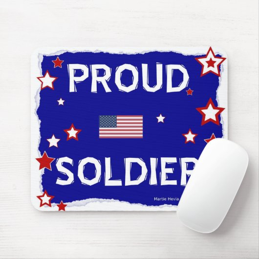 Tapis De Souris Soldat fier - Mousepad (Avec souris)