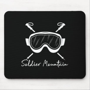 Tapis De Souris Soldat montagne idaho ski lunettes de ski vacances