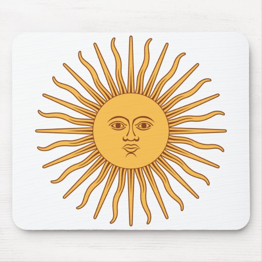 Tapis De Souris Soleil argentin (Devant)