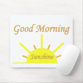 Tapis De Souris Soleil bonjour (Avec souris)