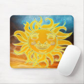 Tapis De Souris Soleil céleste Nouvel Âge (Avec souris)