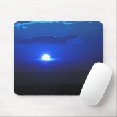 Tapis De Souris Soleil dans les nuages (bleu) (Avec souris)