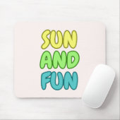Tapis de souris Soleil et Amusement (Avec souris)