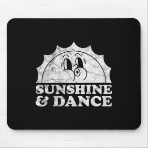 Tapis De Souris Soleil Et Danse Retro Soleil Vintage Danse