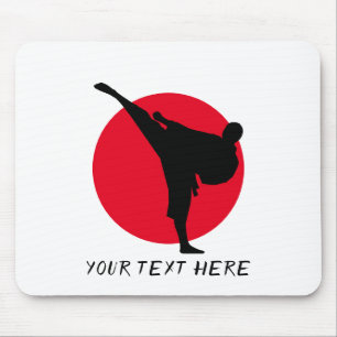 Tapis De Souris Soleil levant karate kick