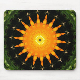 Tapis de souris soleil orange