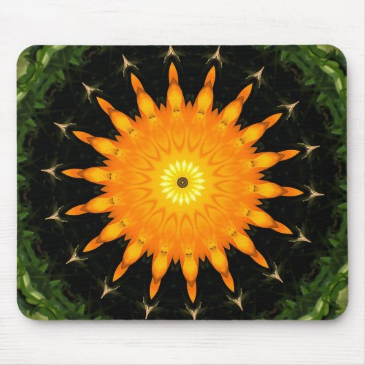 Tapis de souris soleil orange (Devant)