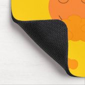 Tapis De Souris Soleil orange dans un ciel doré : (Coin)