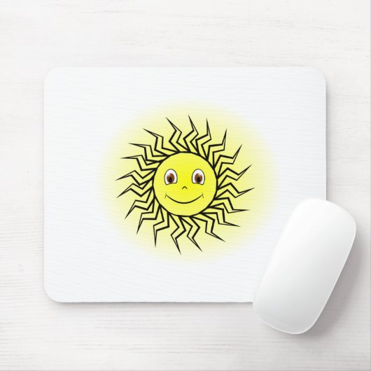 Tapis De Souris Soleil souriant (Avec souris)