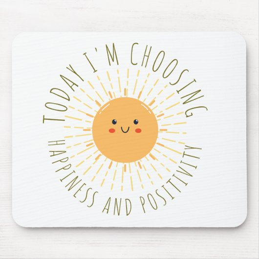 Tapis De Souris Soleil souriant mignon  (Devant)