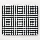 Tapis De Souris Solid Black and White Chevron Pattern (Devant)