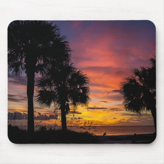 Tapis de souris Solitude au coucher du soleil (Devant)