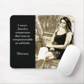 Tapis De Souris Solitude - Citation Thoreau - pavé souris (Avec souris)