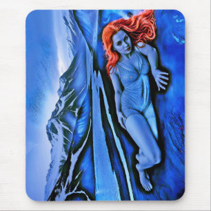 Tapis De Souris "Sólvátra" - Flamme sous la glace