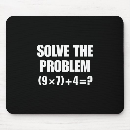 Tapis De Souris Solve The Problem 67 Meme Six Seven Elementary Mat (Devant)