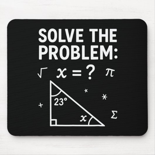 Tapis De Souris Solve The Problem Do The Math 67 Meme Funny Teache (Devant)