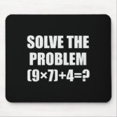 Tapis De Souris Solve The Problem Funny 67 Meme Brainrot Math Teac (Devant)
