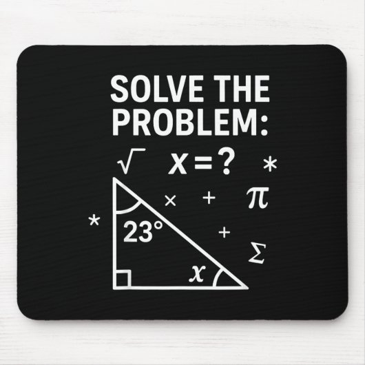 Tapis De Souris Solve The Problem Funny Math 67 Meme Teacher Stude (Devant)