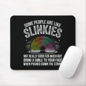 Tapis De Souris Some People Are Like Slinkies Funny Humor Retro Sa (Avec souris)